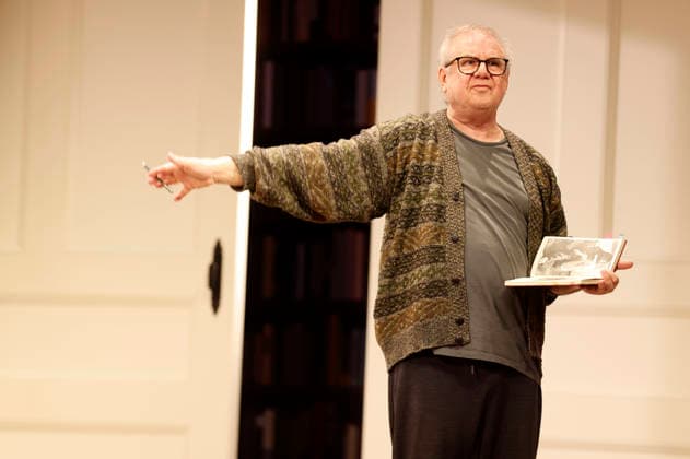 Joachim Krol bei der Fotoprobe zum Theaterstück Sophia oder Das Ende der Humanisten im Renaissance-Theater. Berlin, 11.03.2026