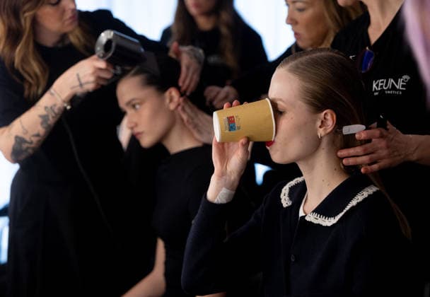 Inaugural OMODA Madrid es Moda fashion show at Plaza de Espana Backstage for the inaugural OMODA Madrid es Moda fashion show at Plaza de Espana, March 12, 2026, in Madrid Spain Organized by the Asociación Creadores de Moda de Espana ACME and the Madrid City Council, the show brings together 24 designers on an open-air runway with the historic buildings as a backdrop, the show brings together 24 designers on an outdoor catwalk with the historic buildings of the square as a backdrop, combining established names - Devota Lomba, Roberto Verino, Roberto Torretta, Oteyza - with avant-garde firms like Eduardo Navarrete and Dominnico 12 MARCH 2026 Madrid Madrid Spain  Copyright: xEduardoxParrax 7360259