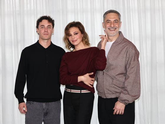 Rome, Soho House, photocall for the film The Eyes of Others. Pictured: Matteo Olivetti, Jasmine Trinca, Filippo Timi  Copyright: xMarcoxProvvisionatox xipa-agency.netx xDxAvanzo Provvisionatox IPA_Agency_IPA72757260
