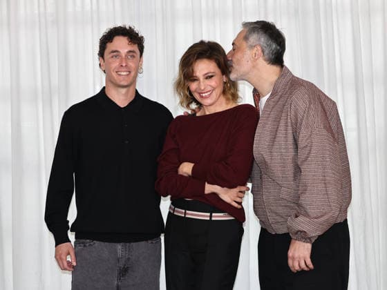 Rome, Soho House, photocall for the film The Eyes of Others. Pictured: Matteo Olivetti, Jasmine Trinca, Filippo Timi  Copyright: xMarcoxProvvisionatox xipa-agency.netx xDxAvanzo Provvisionatox IPA_Agency_IPA72757261