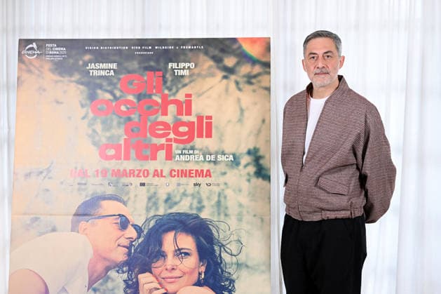 March 12, 2026, Rome, Rome, Italy: Presentation of the film The Eyes of Others. Pictured: Filippo Timi , Rome, March 12th 2026 Rome Italy  - ZUMAa289 20260312_zia_a289_039 Copyright: xMariaxLauraxAntonellix