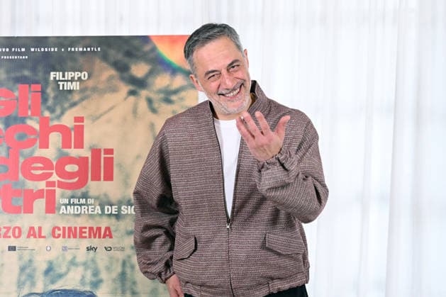 March 12, 2026, Rome, Rome, Italy: Presentation of the film The Eyes of Others. Pictured: Filippo Timi , Rome, March 12th 2026 Rome Italy  - ZUMAa289 20260312_zia_a289_040 Copyright: xMariaxLauraxAntonellix