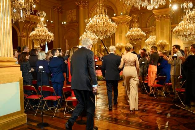 Spring Concert Belgian Royals12 03 2026 BRUSSELS, BELGIUM - Their Majesties the King and Queen and Prince Laurent of Belgium pictured arriving a spring Concert putting the spotlight on the theme of innovation by inviting guests who contribute to the advancement of society through their creativity, precision and dedication on March 12, 2026 in Brussels, Belgium, 12 03 2026 Brussels Belgium  Copyright: xPhilipxReynaersx