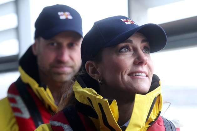 . 12 03 2026. London, United Kingdom. Prince William and Kate Middleton , the Prince and Princess of Wales, take a trip on the River Thames on a lifeboat during a visit to the Royal National Lifeboat Institution (RNLI) Tower Lifeboat Station in London.  xi-Imagesx xPoolx IIM-26628-0074