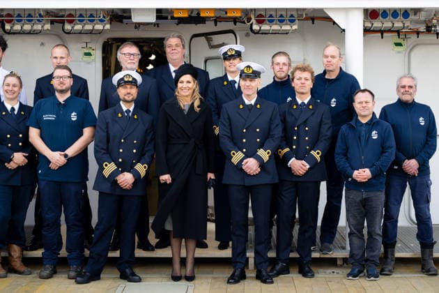 Queen Maxima attends the christening of the research vessel. Texel, the Netherlands. 12 Mar 2026 Queen Maxima attends the christening of the research vessel Anna Weber-van Bosse of the Royal Netherlands Institute for Sea Research (NIOZ) in the NIOZ harbor on Texel. The ship enables oceanographers to conduct research from the surface to the deep sea and from the poles to the tropics. Den Hoorn The Netherlands  Copyright: xMischaxSchoemakerx