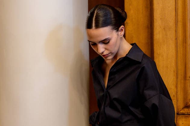 Juan Avellaneda presents his new Spring Summer 2026 collection A model poses during the presentation of the Juan Avellaneda x See Iou Spring Summer 2026 collection, March 12, 2026, in Madrid Spain The Avellaneda event adopts the format of an exclusive trunk show The Juan Avellaneda x See Iou collaboration, active since 2020, fuses the timeless elegance and Mediterranean spirit of the designer - known for his floral prints and tailoring - with the ethical and sustainable approach of See Iou, active since 2020, fuses the timeless elegance and Mediterranean spirit of the designer - known for his floral prints and tailoring - with the ethical and sustainable approach of See Iou, offering affordable womens fashion made in Spain 12 MARCH 2026 SH  Copyright: xRicardoxRubiox 7361589