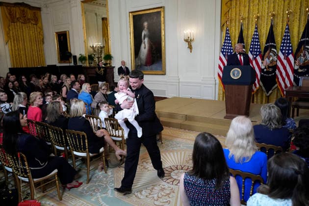 Donald Trump on Women s History Month - Washington US President Donald Trump participates in a Women s History Month Event in the East Room of the White House in Washington on March 12, 2026. Photo by Yuri Gripas ABACAPRESS.COM Washington DC United States  Copyright: xGripasxYuri ABACAx