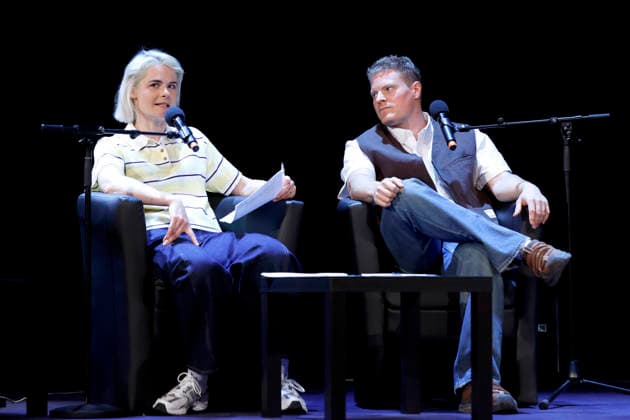 Komikerin Hazel Brugger und ihr Ehemann Komiker Thomas Spitzer in der Veranstaltung Hazel Thomas Hörerlebnis live! im Rahmen der Lit.Cologne 2026 im Theater am Tanzbrunnen. Köln, 12.03.2026 NRW Deutschland Copyright: xChristophxHardtx