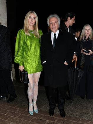 Rome, Palazzo Barberini, Valentino fashion show - arrivals. Pictured: Gwyneth Paltrow, Giancarlo Giammetti  Copyright: xMarcoxProvvisionatox xipa-agency.netx xLandi Provvisionatox IPA_Agency_IPA72787593