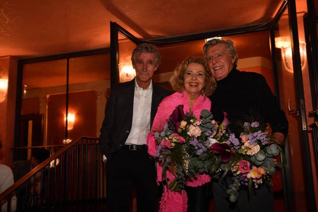 Bernd Schadewald, Michaela May und Sigmar Sollbach Premiere Der Abschiedsbrief Komödie im Hotel Bayerischen Hof Theater München 12. März 2026