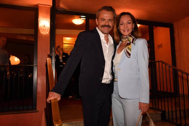 Viola Wedekind und Sven Waasner Premiere Der Abschiedsbrief Komödie im Hotel Bayerischen Hof Theater München 12. März 2026