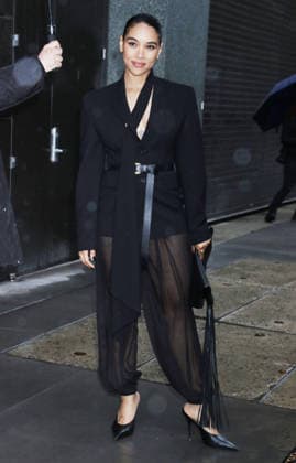 NEW YORK, NY- MARCH 12: Alexandra Shipp seen at Good Morning America on March 12, 2026 in New York City. Copyright: xRWx