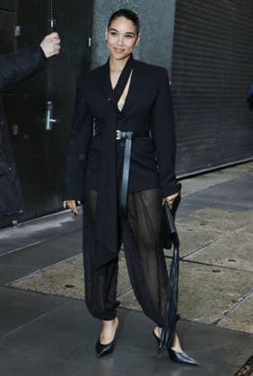 NEW YORK, NY- MARCH 12: Alexandra Shipp seen at Good Morning America on March 12, 2026 in New York City. Copyright: xRWx