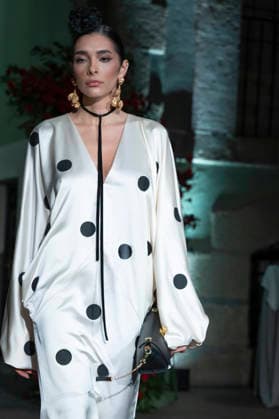 Juana Martín - MadridEsModa Fashion Week Madrid - 12 Mar 2026 A model walks the runway wearing a design by Juana Martín during the MadridEsModa Fashion Week de Madrid at the Academia San Fernando. Madrid Spain Copyright: xAtilanoxGarciax xSOPAxImagesx photos08237