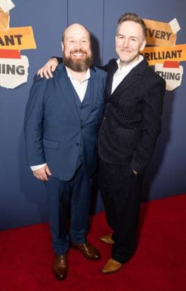 March 12, 2026, Bronx, New York, USA: Jonny Donahoe and Duncan Macmillan attend opening night for Every Brilliant Thing at Hudson Theatre in New York, NY on March 12, 2026. Bronx USA - ZUMAr339 20260312_znp_r339_045 Copyright: xLevxRadinx