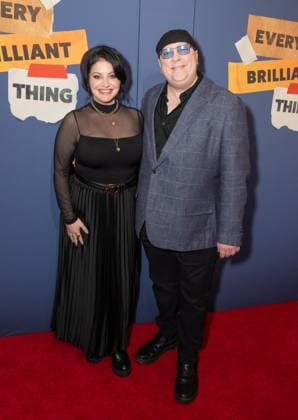 March 12, 2026, Bronx, New York, USA: Larry Lelli (R) attends opening night for Every Brilliant Thing at Hudson Theatre in New York, NY on March 12, 2026. Bronx USA - ZUMAr339 20260312_znp_r339_046 Copyright: xLevxRadinx