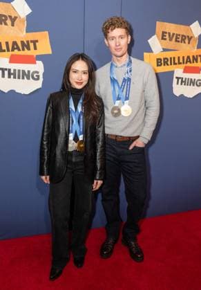 March 12, 2026, Bronx, New York, USA: Evan Bates and Madison Chock attend opening night for Every Brilliant Thing at Hudson Theatre in New York, NY on March 12, 2026. Bronx USA - ZUMAr339 20260312_znp_r339_079 Copyright: xLevxRadinx