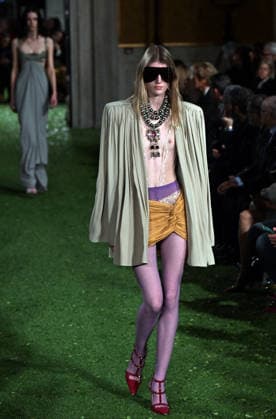 Valentino Runway - Rome A model walks the runway at Italian fashion house Valentino Show ‘Interferenze’ Fall Winter 2026 collection at Palazzo Barberini in Rome, Italy on March 12, 2026, two months after the death of founder Valentino Garavani. Italian fashion house Valentino returned to its roots with an evocative catwalk show held in the galleries of the Palazzo Barberini, a Baroque palace now home to masterpieces of the greatest artists of the Renaissance. Photo by Eric Vandeville ABACAPRESS.COM Rome Italy  Copyright: xVandevillexEric ABACAx