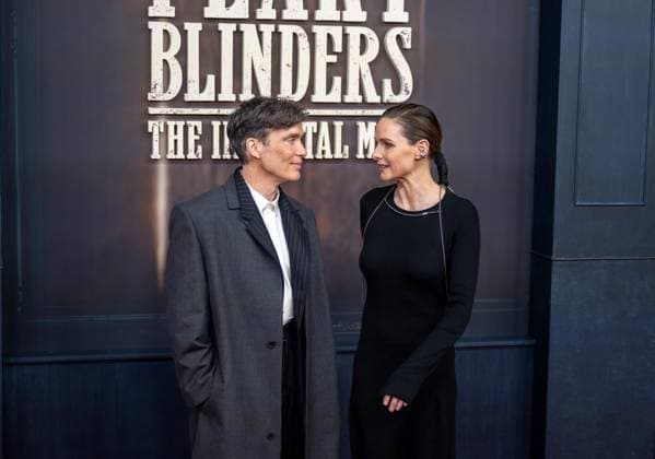 Kino, Filmpremiere von Peaky Blinders, The Immortal Man im Kino International in Berlin, im Bild, v. l. Schauspieler Cillian Murphy, Schauspielerin Rebecca Ferguson, 12.03. 2026, Copyright: xMatthiasxKochx