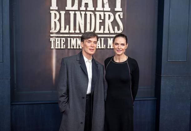 Kino, Filmpremiere von Peaky Blinders, The Immortal Man im Kino International in Berlin, im Bild, v. l. Schauspieler Cillian Murphy, Schauspielerin Rebecca Ferguson, 12.03. 2026, Copyright: xMatthiasxKochx