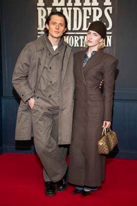 abb Fabian Reese und Johanna Gruenewald Hertha BSC Fussballer zu Gast auf dem roten Teppich bei der Netflix Film Premiere von PEAKY BLINDERS THE IMMORTAL MAN im Kino International Berlin ,Berlin den 12.03.2026 Berlin Deutschland