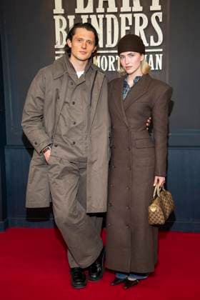 abb Fabian Reese und Johanna Gruenewald Hertha BSC Fussballer zu Gast auf dem roten Teppich bei der Netflix Film Premiere von PEAKY BLINDERS THE IMMORTAL MAN im Kino International Berlin ,Berlin den 12.03.2026 Berlin Deutschland