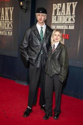 abb Niklas van Lipzig und Kirsten Uterwedde zu Gast auf dem roten Teppich bei der Netflix Film Premiere von PEAKY BLINDERS THE IMMORTAL MAN im Kino International Berlin ,Berlin den 12.03.2026 Berlin Deutschland