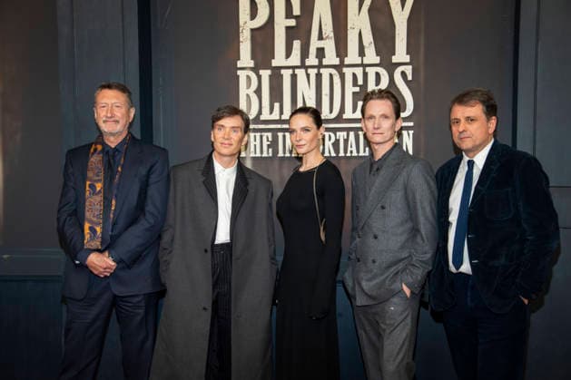 abb Steven Knight, Cillian Murphy, Rebecca Ferguson, Tom Harper und Guy Heeley zu Gast auf dem roten Teppich bei der Netflix Film Premiere von PEAKY BLINDERS THE IMMORTAL MAN im Kino International Berlin am Donnerstag 12.03.2026 in Berlin Berlin Deutschland