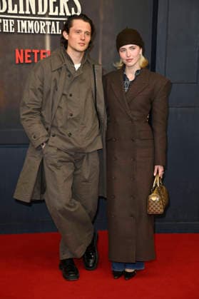 Fabian Reese und Johanna Grünewald bei der Premiere des Netflix-Films Peaky Blinders: The Immortal Man im Kino International. Berlin, 12.03.2026