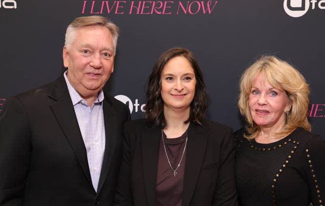 Los Angeles CA March 12 Steve Barth, Julie Pacino, June Barth at the Los Angeles Premiere Of I Live Here Now at the Aero Theatre in Santa Monica on March 3, 2026 Credit AdMedia March 3, 2026 Copyright AdMedia 454033 2026 03 12 CA Santa Monica Etats Unis  Copyright: xAdMediax STAR_454033_076