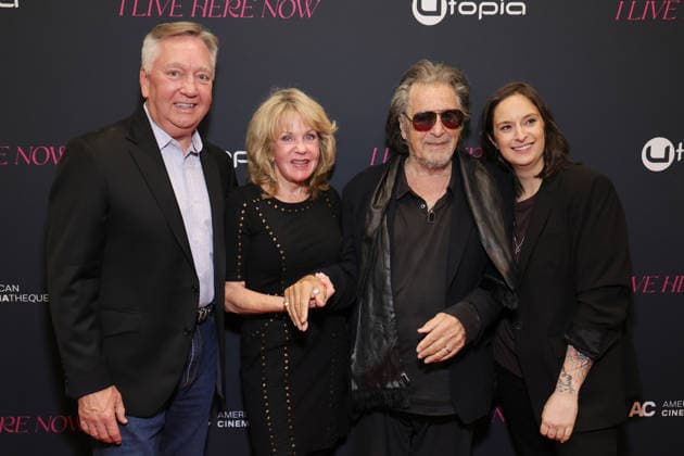Los Angeles CA March 12 Steve Barth, June Barth, Al Pacino, Julie Pacino, at the Los Angeles Premiere Of I Live Here Now at the Aero Theatre in Santa Monica on March 3, 2026 Credit AdMedia March 3, 2026 Copyright AdMedia 454033 2026 03 12 CA Santa Monica Etats Unis  Copyright: xAdMediax STAR_454033_085