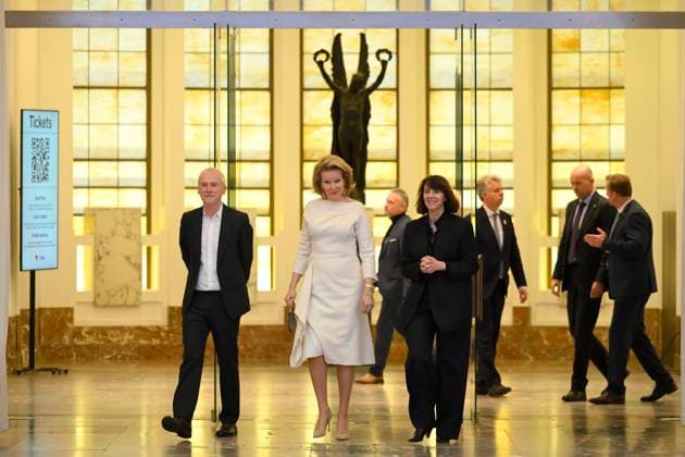 Queen Mathilde Visit The Exhibition Beauty and Ugliness BRUSSELS, BELGIUM - Queen Mathilde of Belgium visits the BOZAR exhibition Beauty and Ugliness on March 13, 2026 in Brussels, Belgium, 13 03 2026 Brussels Belgium  Copyright: xPhilipxReynaersx