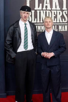 Niklas van Lipzig und David Martin bei der Premiere des Netlflix-Films Peaky Blinders: The Immortal Man im Kino International. Berlin, 13.03.2026