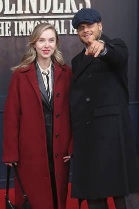 Anna Herrmann und Rurik Gislason bei der Premiere des Netlflix-Films Peaky Blinders: The Immortal Man im Kino International. Berlin, 13.03.2026