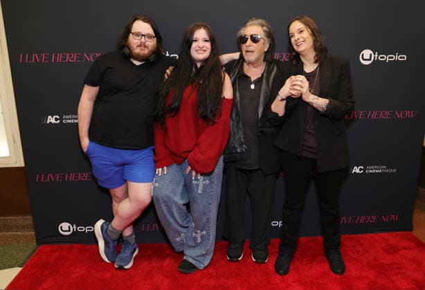 Los Angeles CA March 12-: Anton James,Olivia Pacino,Al Pacino,Julie Pacino, at the Los Angeles Premiere Of I Live Here Now at the Aero Theatre in Santa Monica on March 3, 2026- Credit: AdMedia March 3, 2026.Copyright AdMedia Santa Monica USA - ZUMAa123 20260312_zaa_a123_177 Copyright: xADx