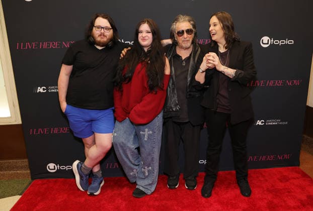 Los Angeles CA March 12-: Anton James,Olivia Pacino,Al Pacino,Julie Pacino, at the Los Angeles Premiere Of I Live Here Now at the Aero Theatre in Santa Monica on March 3, 2026- Credit: AdMedia March 3, 2026.Copyright AdMedia Santa Monica USA - ZUMAa123 20260312_zaa_a123_173 Copyright: xADx