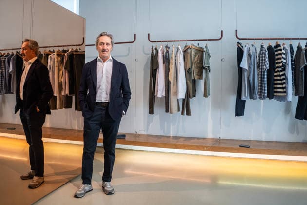 Roberto Torretta presents his new collection at OMODA Madrid es Moda The designer Roberto Torretta poses for Europa Press before the showroom, on March 13, 2026, in Madrid Spain Roberto Torretta has presented his new collection through a shooting in his showroom, a space designed by Patricia Urquiola 13 MARCH 2026 César Vallejo Rodrí Madrid Madrid Spain  Copyright: xCÃ sarxVallejoxRodriguezx 7362671