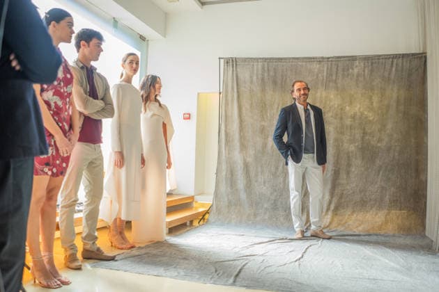 Roberto Torretta presents his new collection at OMODA Madrid es Moda A model poses during the showroom, on March 13, 2026, in Madrid Spain Roberto Torretta has presented his new collection through a shooting in his showroom, a space designed by Patricia Urquiola 13 MARCH 2026 Madrid Madrid Madrid Spain  Copyright: xEduardoxParrax 7362785