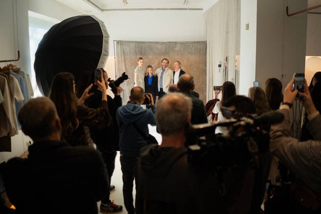 Roberto Torretta presents his new collection at OMODA Madrid es Moda Models pose during the showroom, on March 13, 2026, in Madrid Spain Roberto Torretta has presented his new collection through a shooting in his showroom, a space designed by Patricia Urquiola 13 MARCH 2026 Madrid Madrid Madrid Spain  Copyright: xEduardoxParrax 7362789
