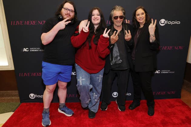 Los Angeles CA March 12-: Anton James,Olivia Pacino,Al Pacino,Julie Pacino, at the Los Angeles Premiere Of I Live Here Now at the Aero Theatre in Santa Monica on March 12, 2026- Copyright: xAdMediax MediaPunchx