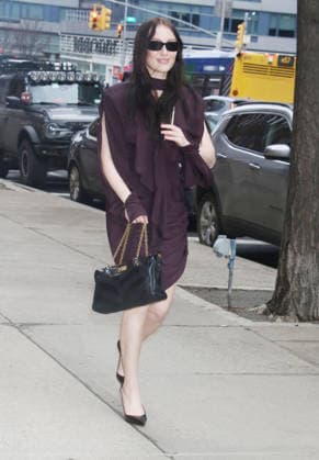 NEW YORK, NY- MARCH 12: Lola Tung seen at The Drew Barrymore Show on March 12, 2026 in New York City. Copyright: xRWx