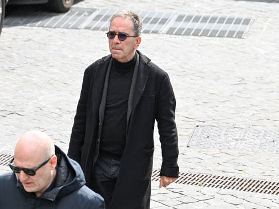 Rome, chapel of rest for Enrica Bonaccorti at the Ars BioMedica clinic. Pictured: Pino Strabioli.  Copyright: xMaurizioxD Avanzox xipa-agency.netx xMaurizioxDxAvanzox IPA_Agency_IPA72809945