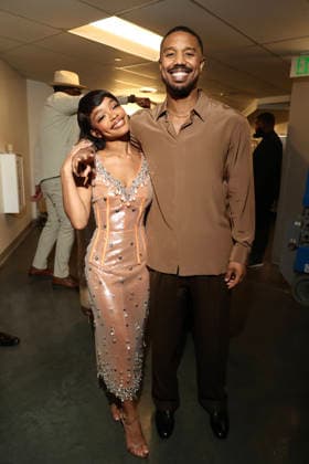 LOS ANGELES, CA - MARCH 12: Marsai Martin and Michael B. Jordan at the 2026 ESSENCE Black Women In Hollywood Awards at Fairmont Century Plaza on March 12, 2026 in Los Angeles, California. Copyright: xWalikxGoshornx