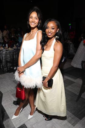 LOS ANGELES, CA - MARCH 12: Greta Onieogou and Alexis Chikaeze at the 2026 ESSENCE Black Women In Hollywood Awards at Fairmont Century Plaza on March 12, 2026 in Los Angeles, California. Copyright: xWalikxGoshornx