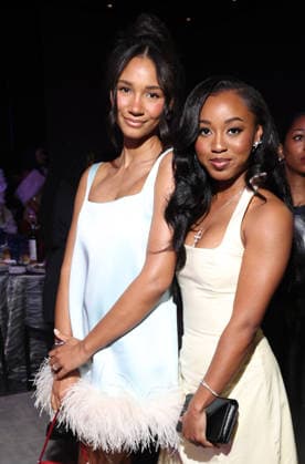 LOS ANGELES, CA - MARCH 12: Greta Onieogou and Alexis Chikaeze at the 2026 ESSENCE Black Women In Hollywood Awards at Fairmont Century Plaza on March 12, 2026 in Los Angeles, California. Copyright: xWalikxGoshornx