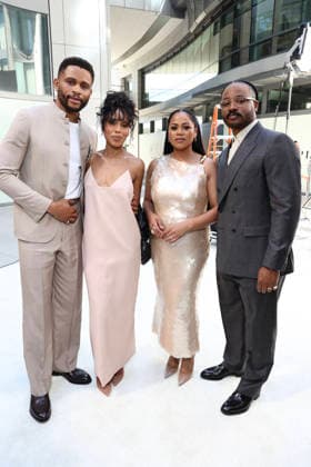 LOS ANGELES, CA - MARCH 12: Nnamdi Asomugha, Kerry Washington, Zinzi Coogler and Ryan Coogler at the 2026 ESSENCE Black Women In Hollywood Awards at Fairmont Century Plaza on March 12, 2026 in Los Angeles, California. Copyright: xWalikxGoshornx