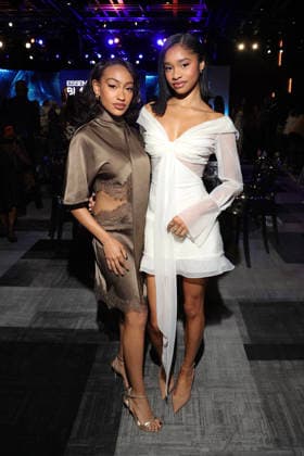 LOS ANGELES, CA - MARCH 12: Lexi Underwood and Akira Akbar at the 2026 ESSENCE Black Women In Hollywood Awards at Fairmont Century Plaza on March 12, 2026 in Los Angeles, California. Copyright: xWalikxGoshornx