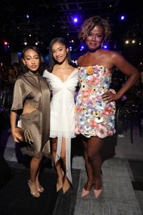 LOS ANGELES, CA - MARCH 12: Lexi Underwood, Akira Akbar and Cassandra Freeman at the 2026 ESSENCE Black Women In Hollywood Awards at Fairmont Century Plaza on March 12, 2026 in Los Angeles, California. Copyright: xWalikxGoshornx