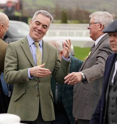 Cheltenham Festival 2026 Day 3 12th March 2026. Cheltenham Festival 2026. Day Three. Actor James Nesbitt and Sir Alex Ferguson  Copyright: xPaulxEdwardsx NINTCHDBPICT001066022952