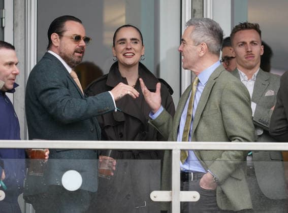 Cheltenham Festival 2026 Day 3 12th March 2026. Cheltenham Festival 2026. Day Three. Actors Danny Dyer and James Nesbitt watch the first race on day three.  Copyright: xPaulxEdwardsx NINTCHDBPICT001066048580
